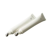 Tube en plastique pour soins des yeux avec bille roulante et bouchon à vis pour sérum oculaire et lotion corporelle