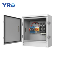 Boîte de combinateur solaire photovoltaïque étanche IP65, boîte de jonction 1000 Vcc, 1 entrée 1 sortie, 1 chaîne avec fusible et interrupteur de déconnexion
