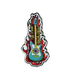 دبوس تذكاري إبداعي مخصص على شكل جيتار ثلاثي الأبعاد من المعدن، شارة أمان - Product Image 4