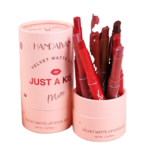 Ensemble de rouges à lèvres Handiyan, 8 couleurs, rouges à lèvres mats imperméables, velours, longue tenue, teinte minérale pour les lèvres, non collant, série nude, <span class=keywords><strong>gloss</strong></span> à lèvres - Product Image 1