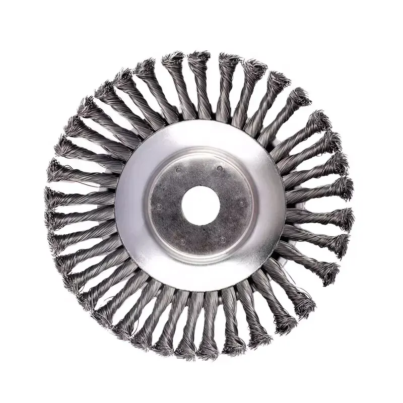 Polishing wheel Flat-shaped twist wire brush for angle grinder hand power tools 4 inch 6 inch 8 inch Cup Steel Brushes