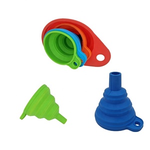 Giá Rẻ Nhà Máy Trực Tiếp Tùy Chỉnh Đầy Màu Sắc Lớn Silicone Ráp Phễu Set & Phễu Silicone - Product Image 4