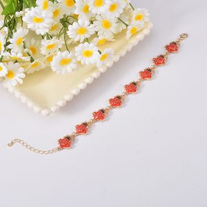 Jh890244 thanh lịch bọ rùa dễ thương côn trùng quyến rũ Vòng đeo tay cho phụ nữ thiết kế đơn giản chất lượng cao màu bọ rùa quyến rũ Vòng đeo tay - Product Image 2