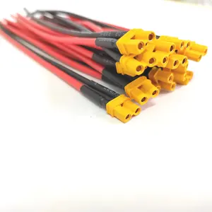 Arnés de cableado personalizado Ensamblaje de cable OEM Enchufe XT30 Terminal eléctrico Conector XT60 Cable Conector XT60 XT90 MR30