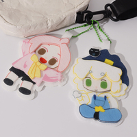 Porte-clés en feutre Hoshom Kawaii Anime avec crochet étoile, pendentif de sac non tissé personnalisé