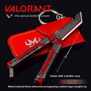 Periférico para el Juego <span class=keywords><strong>Valorant</strong></span>, Mini Estuche RGX 11Z PRO, Modelo Butterfly Balisong, Llavero Luminoso de Metal, Tarjeta Gráfica 11Z PRO - Product Image 2