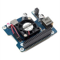La carte d'extension Raspberry Pi 5 PoE HAT (F) prend en charge la norme réseau 802.3af/at Power Over Ethernet HAT (F)