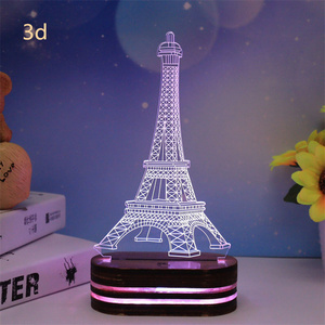 Exquisite 3D Night Light Bedroom Decoration Lights Novelty Pattern Elk Christmas Theme Birthday Gift - Product Image 6