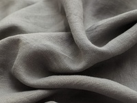 Parure de lit 4 pièces en lin 100% uni délavé avec drap plat, drap-housse et taies d'oreiller en satin de style européen