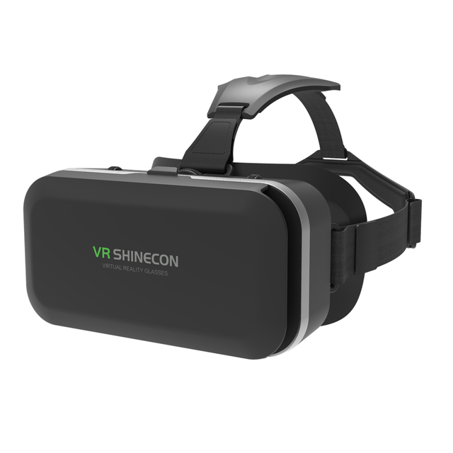 SHINECON Virtual Reality VR Headset for IOS/Android Phone Compatible 4.7-6.5 Inch VR Box with Remote Controller