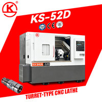 Tour CNC à tourelle métallique automatique KS-52D pour usinage de précision