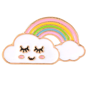 Broche en émail souple or, Badges artisanaux en alliage de Zinc, 20 pièces, de haute qualité, joli, poli, arc-en-ciel, personnalisés, vente directe d'usine - Product Image 4