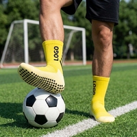 Chaussettes de football antidérapantes personnalisées pour hommes et jeunes, respirantes, à compression, séchage rapide, chaussettes en tricot pour l'automne