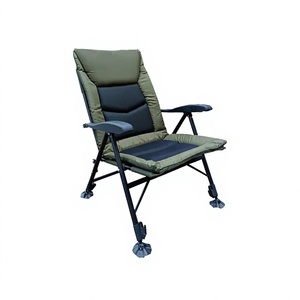 Sedia Pieghevole in Ferro Stile Europeo, Resistente, per Esterni, in Tessuto Oxford 600D, Extra Large, Portatile, per Pesca e Tempo Libero - Product Image 1