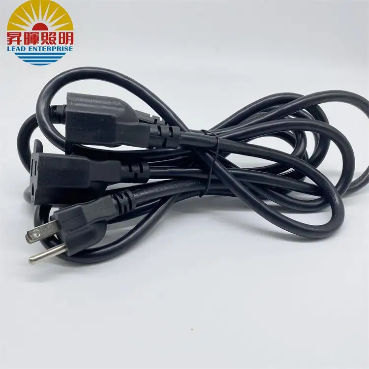 American SJT three female plug extension cable