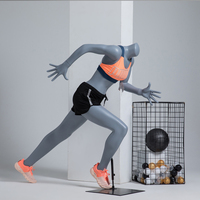 Venta al por mayor de fibra de vidrio diferentes Pose Fitness modelos deportes ventana Maniquí cuerpo completo hombre mujer cuerpo completo ropa tienda maniquíes