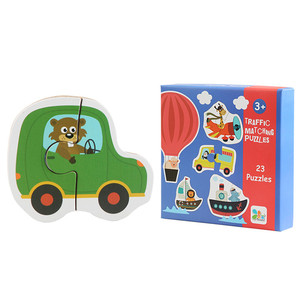 New design Children Baby paper carton Animal <span class=keywords><strong>pig</strong></span>/bear Cognition Puzzle toys wholesale custom fruit Apprentissag - Product Image 4