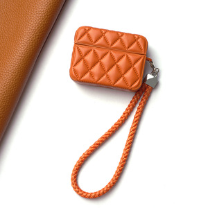 Funda Protectora con Forma de Diamante para AirPods, Llavero de Cuero, Bluetooth Inalámbrico, Antigolpes, Impermeable, para Airpods Pro - Product Image 6