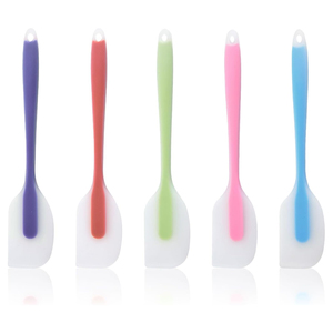 Inthetrend 21*3.8cm Eco-Friendly Disposable Plastic <b>Silicone</b> Translucent <b>Baking</b> Spatula for Pastry Cake Cooking Butter Carton - Product Image 1