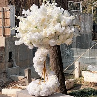 Boules de roses de luxe RHD pour centres de table de mariage, décoration de table de mariage, boule de fleurs artificielles personnalisée, boule de fleurs en soie