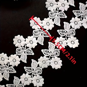 <strong>Wholesale</strong> 5.5cm Wide Premium Soluble <strong>Lace</strong> Trim <strong>Fabric</strong> for Wedding Dresses Evening Gowns Accessories - Product Image 3