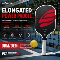 Raquette de pickleball Boomstick Gen5 en fibre de carbone T700 thermoformée, noyau Boom en EPP pur de 16 mm, bord en EVA, Power LABS Project OEM Custom