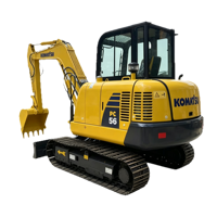 Excavator Mini Komatsu PC56 Dengan Bucket Penggali Kapasitas 0.12m³ Berat Operasi 1.2 Ton Mesin Crawler Hidrolik