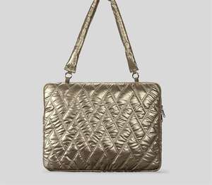 2025 New Wholesale Puffer <strong>Lap</strong> <strong>Top</strong> <strong>Sleeve</strong> Crossbody Tote Bag Unisex Quilted Waterproof Nylon Puffer Handbags with Strap - Product Image 4