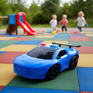 Voiture de police sportive pour enfants, jouet en plastique, véhicule de patrouille d'urgence, emballé en BOPP, quatre roues, unisexe, pour les enfants de 4 à 12 ans - Product Image 2
