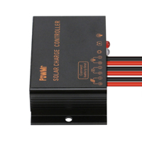 Régulateur d'énergie intelligent PowMr en stock, prix de gros, PWM 10A 12V, contrôleur solaire étanche avec fonction d'éclairage LED