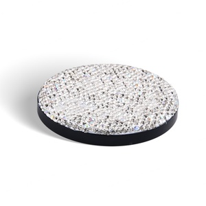 Bling Diamond Round Luxury Shiny Cosmetic Handheld Decorative Vanity <b>Mirror</b> - Product Image 4