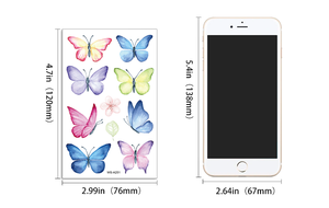 Fabricante <span class=keywords><strong>mariposa</strong></span> Rosa flor colorida <span class=keywords><strong>pierna</strong></span> muslo flor de loto pegatina tatuaje impermeable 3D brazo tatuaje pegatinas - Product Image 4