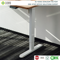 Bureau debout électrique à double moteur, cadre en acier, ergonomique et moderne, avec 4 fonctions de mémoire, design extensible, garantie 3 ans