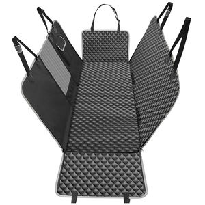 غطاء مقعد خلفي متين مقاوم للماء لحماية الحيوانات الأليفة للسيارة للكلاب شامل مع غطاء مقعد شبكي للنافذة الخلفية - Product Image 6