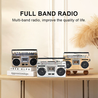 MLK-991BT Rétro style accueil radio portable Am Fm Sw radio cassette enregistreur avec construit en haut-parleurs stéréo