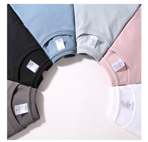 MT2658 Hot Sales Wholesale Custom 210 Gsm 100% Cotton <b>Plain</b> <b>TShirts</b> Unisex Drop Shoulder T-Shirts - Product Image 1