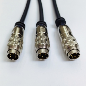 Özel M16 Lumberg Hızlı Bağlantılı Güç Konnektörü 3pin 5pin 8pin 12pin Sinyal Kablosu Vidalı Su Geçirmez Açılı Dairesel Kablo Montajı - Product Image 4