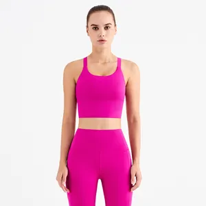 Wholesale Adjustable Straps Sports Bras Super Nude Women Gym Yoga Bra Plus Size