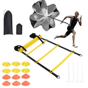 फुटबॉल/फुटबॉल गति Quickness चपलता प्रशिक्षण सेट उपकरण सीढ़ी Hurdles हेक्स के छल्ले शंकु प्रतिक्रिया गेंद बैग ले जाने के साथ - Product Image 5