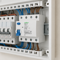 Interruptor Diferencial de Corriente Residual (RCD/RCCB) Tipo A de CA, 2P 4P 63A 100A 30mA, Interruptor de Protección Contra Fugas a Tierra