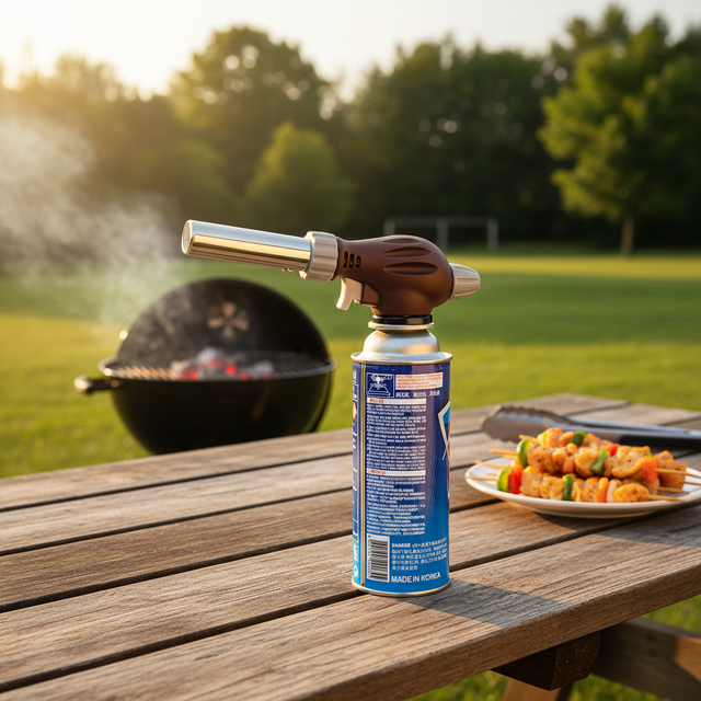 WS-518C Outdoor Camping and Barbecue Dedicated Cartridge-type Gas Torch with Explosion-proof Device for Use