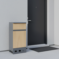 Boîte de livraison de colis autoportante démontable sur mesure, extérieure, étanche, en acier inoxydable, antivol, avec revêtement poudré POST