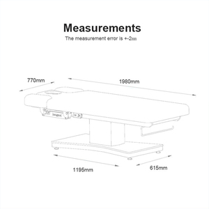 Meja dan Tempat Tidur Pijat Spa Perawatan Kosmetik Bulu Mata yang Dapat Disesuaikan Secara Elektrik dengan 3 <span class=keywords><strong>Motor</strong></span> Mewah dari Kangmei Beauty Salon Furniture untuk Dijual - Product Image 2