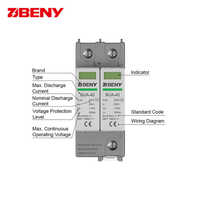 Parafoudre BENY AC, dispositif de protection contre les surtensions, faible tension, SPD type 2, 385V AC SPD pour application solaire photovoltaïque