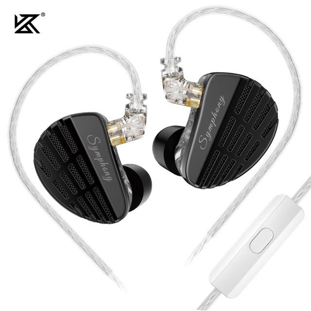KZ Symphony Hybrid Self-developed Planar Driver 6mm Highsets-performance Dynamic Driver Earphones HIFI DJ Gaming Headsets