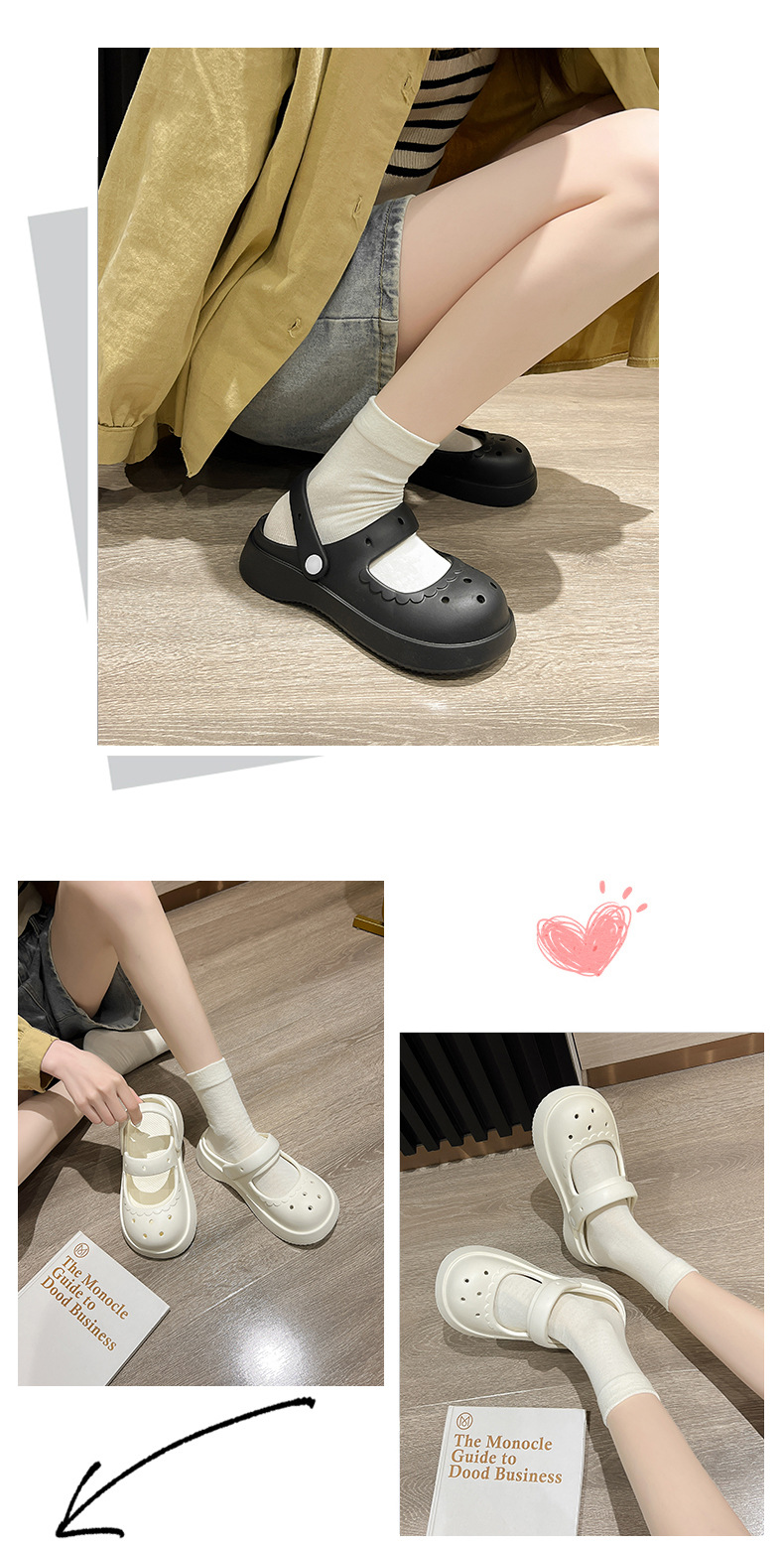 Summer Non-slip Footwear Thick Bottoming Outdoor Sandals Soft Slippers Girls Clogs Shoes