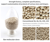 Zéolite chimique boule en céramique déshydratant déshumidificateur déshydratant tamis moléculaire catalyseur de zéolite