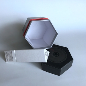 <span class=keywords><strong>Tube</strong></span> en carton blanc <span class=keywords><strong>hexagonal</strong></span> pour l'emballage de poudre, boîte à thé - Product Image 4