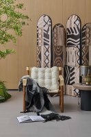 Fauteuil de loisirs de luxe en bois massif et cuir, fait main, design écologique, mobilier de maison, pour extérieur, salon, chambre, appartement