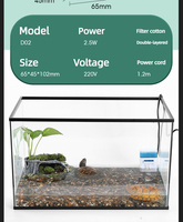 Filtre de bassin pour poissons, cartouche de purification, pompe à eau, pompe d'aération de type cascade, emballage en boîte plastique, économie d'énergie